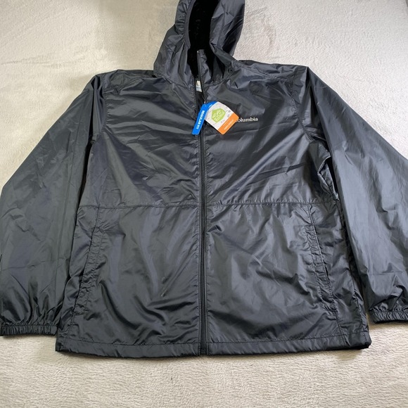 Columbia Other - Columbia Jacket Mens Large Black Omni-Shield Windbreaker Center Ridge II NEW